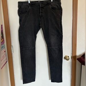 PRPS size 42 black button fly denim jeans